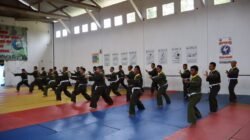 Prajurit Kodim 0411/Kota Metro Ikuti UKT Sabuk Putih ke Kuning Pencak Silat Militer