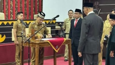 Kusbani Resmi di Lantik Sebgagai Penjabat Sekretaris Daerah Kota Metro